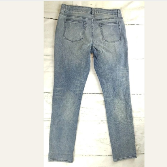 Nanette Lepore Sz 6 boyfriend distressed jeans - Picture 8 of 8